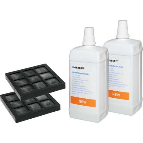 Geberit Set 2 Aktivkohlefilter 2 Düsenreiniger Jetclean8000 f.AquaClean Komplettanschl.