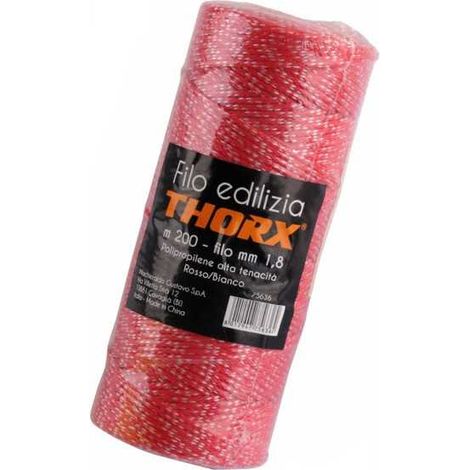 Filo Edilizia Rosso/Bianco m 200 Thorx