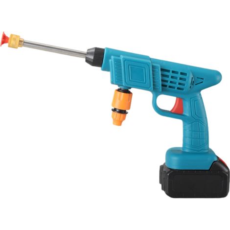 Nettoyeur haute pression sans fil, nettoyeur haute pression portable pour le nettoyage et l'arrosage - Bleu - 21 V (avec une batterie) (1/4)