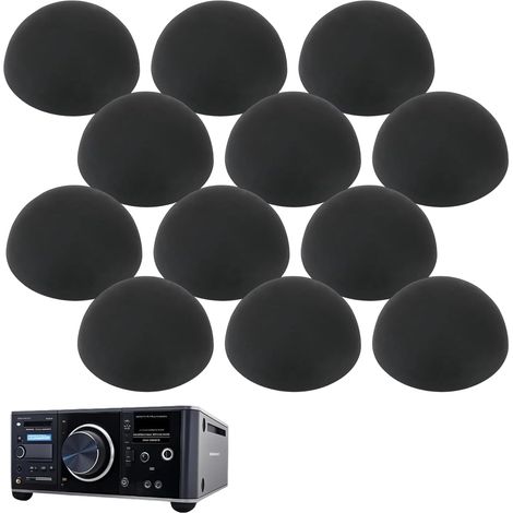 Universal Rubber Self Adhesive Shock Absorbers - Pack of 10 Speaker Rubber Pads Vibration Reducer Anti Slip Shock Protector for Furniture Appliances (1/5)