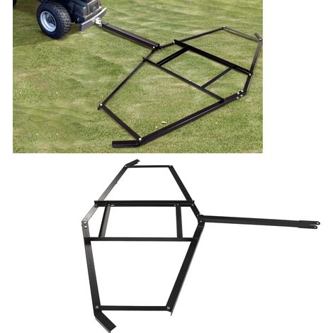 74 pouces traîner allée tracteur Harrow en acier lourd pelouse nivelant rake pour ATV UTV remorque tondeuse (1/5)