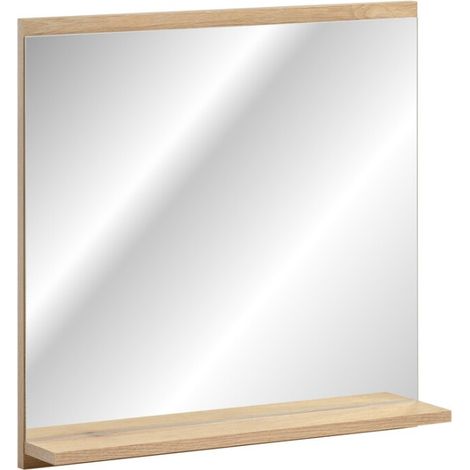 Spiegelschrank für das Badezimmer, rechteckig, 57x60 cm mit Ablagekante
