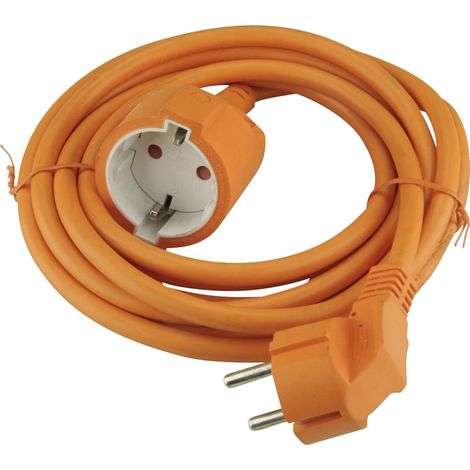 Unitec Verlängerungskabel Innen 3 Meter H05VV-F3G1,5 , orange Verlängerungskabel (1/2)