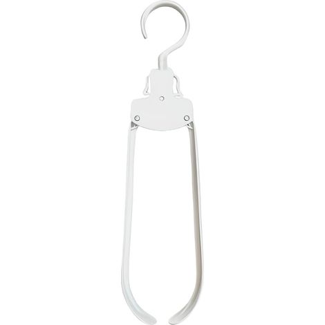 Cintre pliable blanc à une touche - cintre pliable, plus besoin d'étirer le col, support de cou anti-étirement et poignée antidérapante, 10 pièces (1/5)