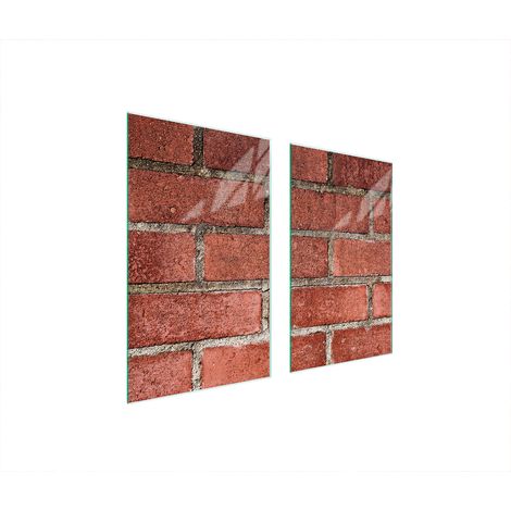 PIASTRA PROTETTIVA IN VETRO PER STUFA 75x52 MATTONE (1/5)