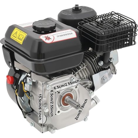Moteur, 4 temps, 7,5 ch, noir (1/2)