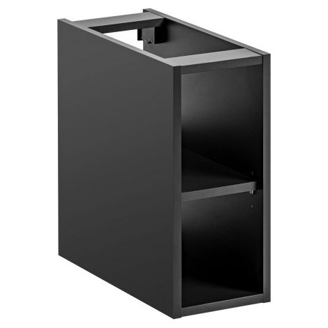 Etagère de rangement de salle de bain en bois - Noir - L 46 cm x l 20 cm x H 44 cm - Rosario Cosmos - Livraison gratuite