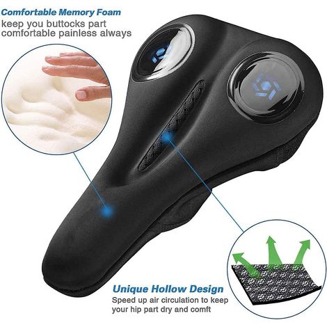 Housse de selle rembourrée en gel pour vélos de montagne et de route (1/5)