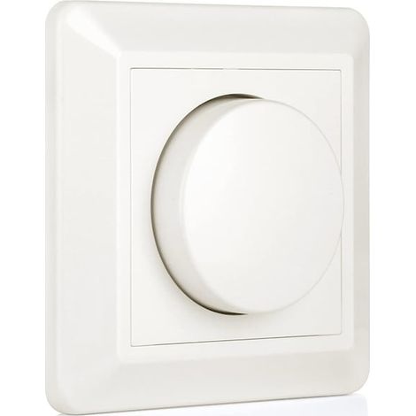 Variateur d'intensité pour ampoules LED, interrupteur réglable blanc (1/5)