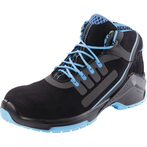 Steitz Secura Bottinesà lacets noires/bleues VD PRO 1800 SF ESD, S3 NB, Pointure UE: 44