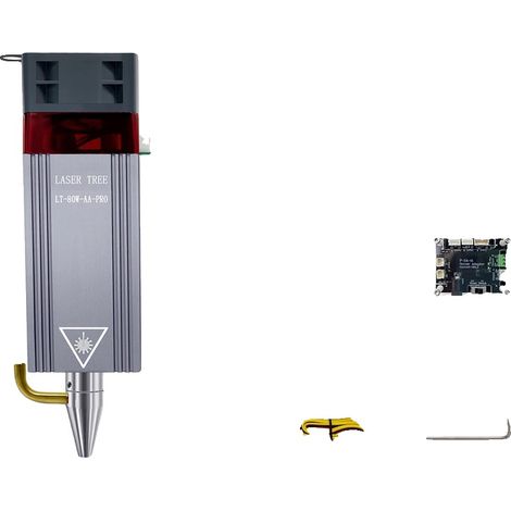 Tête Laser, Découpe de Bois, Lumière Bleue, 10W-KIT-12V (1/2)