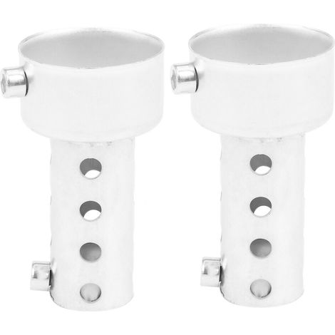 Convient à deux inserts de silencieux d'échappement de moto argentés avec chicanes pour la réduction du bruit dimensions : 42 mm x 80 mm.
