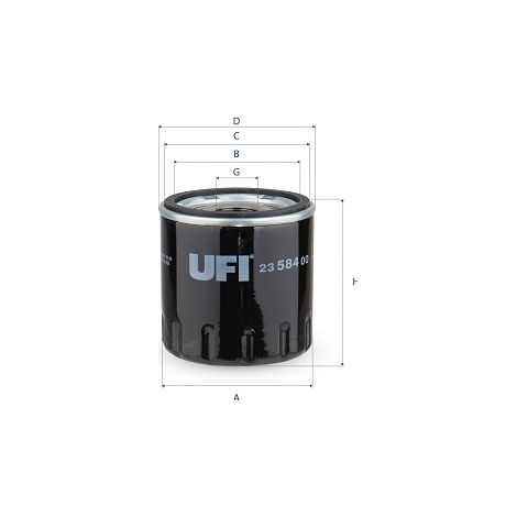 UFI 23.584.00 UFI-Metallölfilter