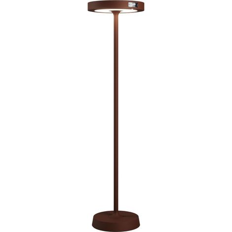 Barbell Solar RF - Lampadaire LED rechargeable solaire 65W - Lampadaire d'extérieur 3 hauteurs 156-113-70 cm Corten