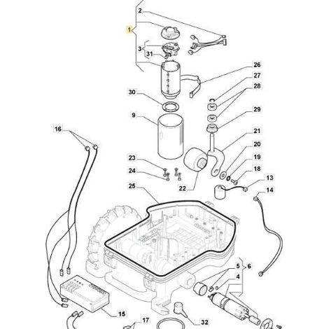 ORIGINAL STIGA SCHNEIDMOTOR – 1126-1297-01