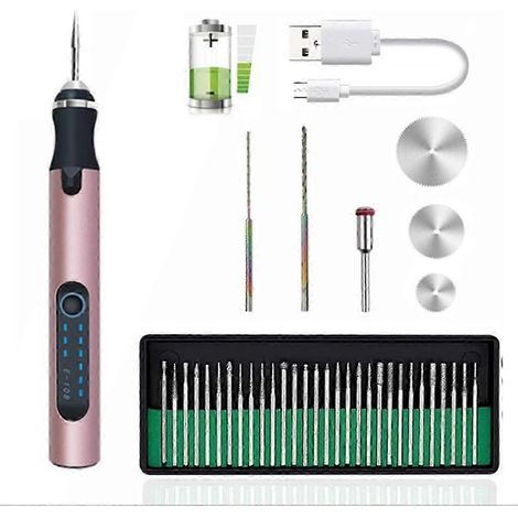 30-Bit-USB-Gravierstift, wiederaufladbar, tragbar, für DIY-Metallarbeiten (1/5)