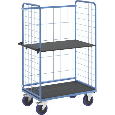 eurokraft pro, Chariot à tablettes, avec panneaux grillagés sur (1/5)