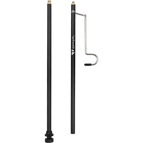 Table de camping IGT portable, en acier inoxydable noirci, avec combinaison libre et amovible, réchaud de camping portable. (1/4)
