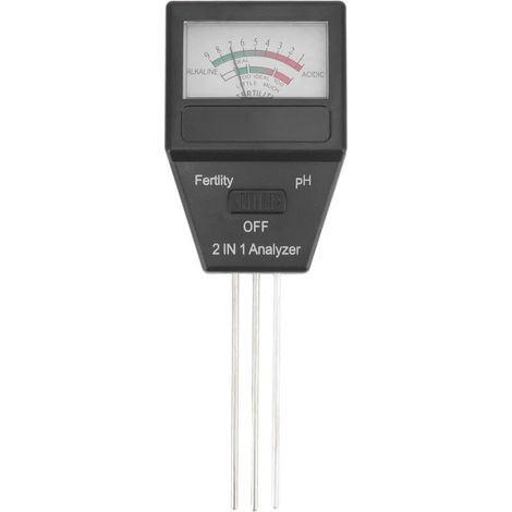 Jeffergarden Testeur de fertilité du Sol PH-mètre de Sol 2 en 1 avec 3 Sondes pour la Maison, Le Jardin, la Pelouse, la Ferme, L'intérieur et L'extérieur-DOU