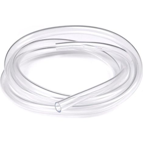 Tubo trasparente da 5 m, tubo per acquario da 10 mm, tubo per pompa dell'acqua, tubo di plastica trasparente per trasferimento pompa (10 x 12 mm) -Crezuo