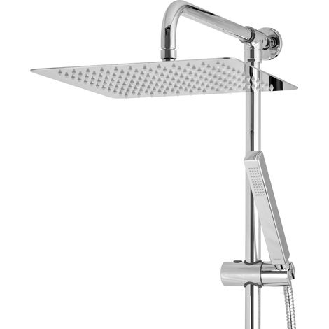 Système de douche à effet pluie PaulGurkes avec douchette carrée, ensemble de 30 cm