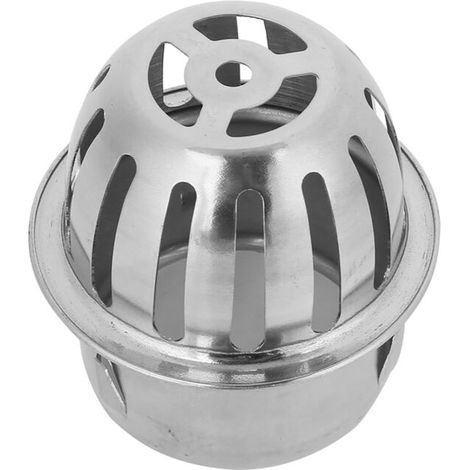 Drain de sol en acier inoxydable, forme ronde pour salle de bain, balcon, terrasse et extérieur (75mm/3 pouces) (1/5)