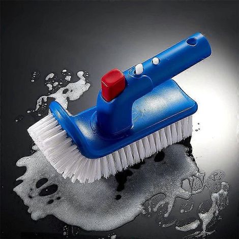 Brosse de piscine pour marches et angles, brosse à main rotative, nettoyage facile des coins (1/5)