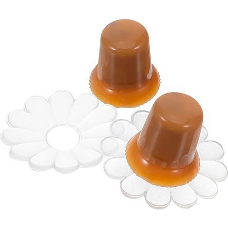 2 Satz Brown Schirmkappen aus Kunststoff Leichter