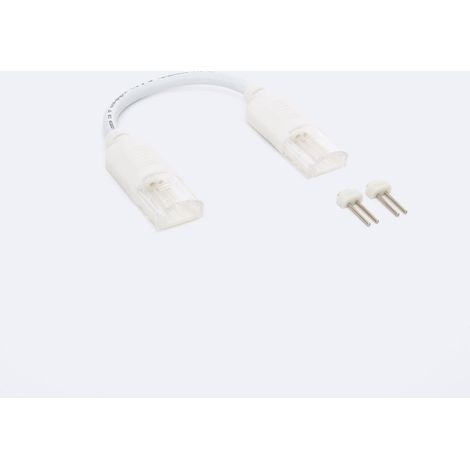 Conector Doble con Cable para Tira LED Autorectificada 220V AC SMD IP65 Ancho 12mm Monocolor 12 mm
