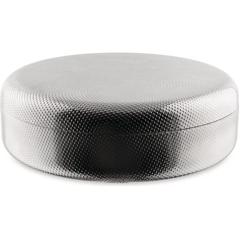 Alessi Extra Ordinary Texture JM01/23 T Contenitore dal Design Minimale, Coperchio in Acciaio Inossidabile 18/10 con Decorazione, Granulata in Rilievo, Ø 23 cm (1/5)