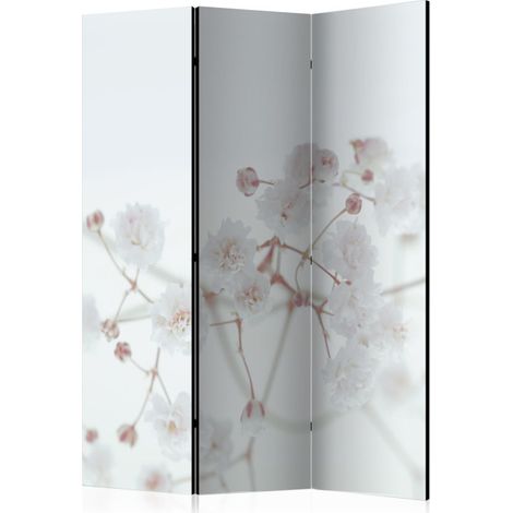 Paravent 3 Volets "White Flowers" 135x172cm (1/2)