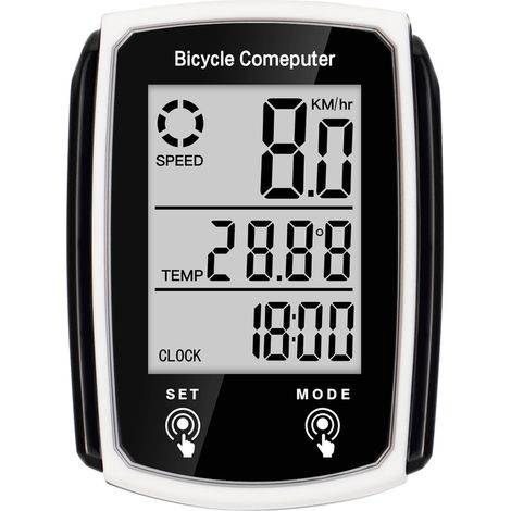 Compteur de vitesse filaire pour vélo avec rétroéclairage, version anglaise, pour vélos de route et VTT, compteur de vitesse à écran tactile. (1/2)