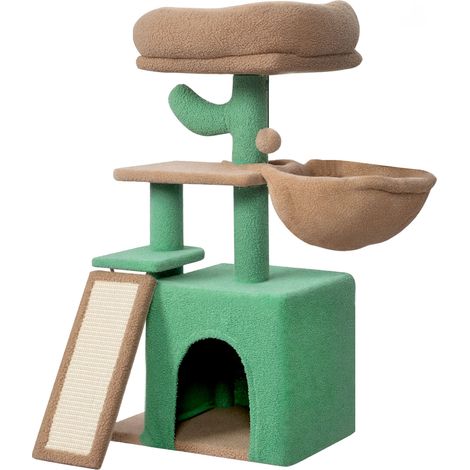 Skylos Compact Cat Tree 80CM Multi-Level Activity Centre Condo for Small Spaces (1/5)