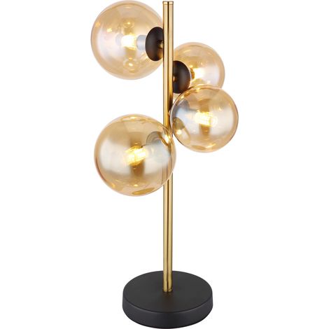 GLOBO Lampada Da Tavolo Metallo Nero Opaco 4 x G9 (1/5)