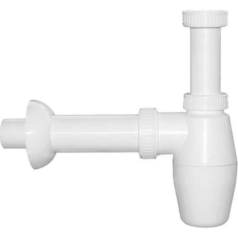 Sifone Lavelli Bottiglia 1 Via Plastica Bianco 1B2