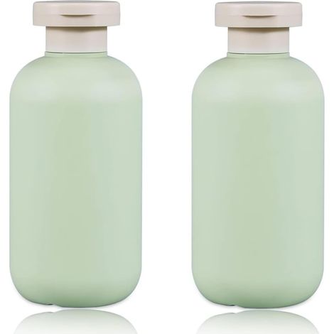 2 fons souples 200 ml avec bouchon rabat, rechargeables pour shampoing, crèmes, lotion ou après-shampoing (1/5)