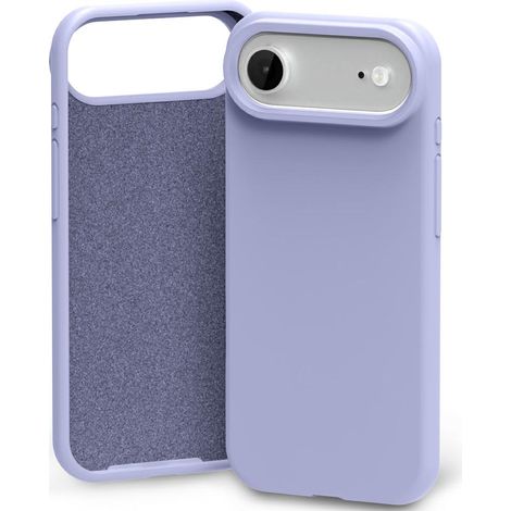 Custodia in silicone Mercury per iPhone Air, colore grigio lavanda.