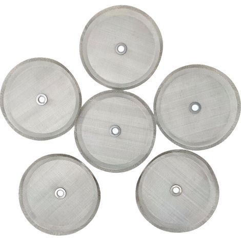 Replacement coffee machine filter, 10.2 cm stainless steel mesh with metal ring, 800-1000ml (1/3)