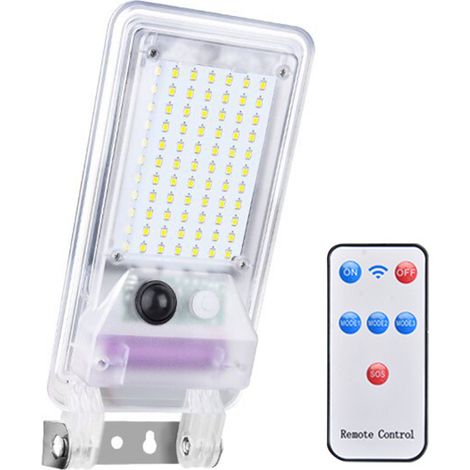 Luces solares de jardín para exteriores con detector de movimiento, resistentes al agua, siete colores + luz blanca. (1/5)