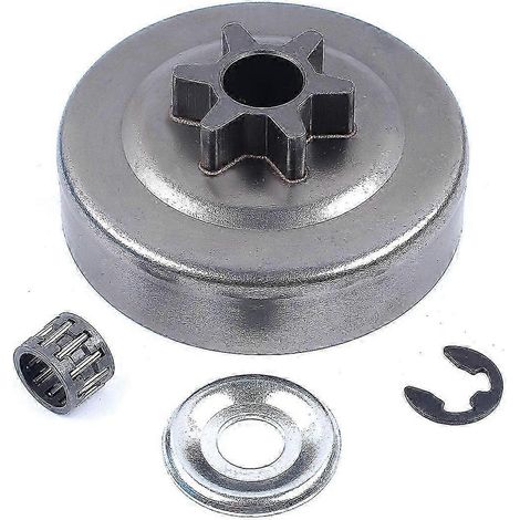 Kit de rondelles et clips en E pour pignon de tambour d'embrayage 6 dents au pas de 3/8" pour tronçonneuses STIHL 017 018 021 023 025 MS170 MS180 MS210 MS230 MS250 SZRH A-GB (1/5)