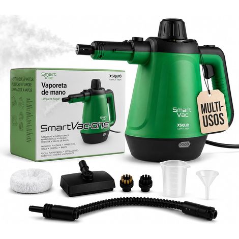 Nettoyeur vapeur multifonction portable professionnel nettoyage domestique puissant pour vitres tapisseries, matelas, pressurisé avec accessoires 5 en 1 avec 1200 W léger et indicateur LED (1/5)