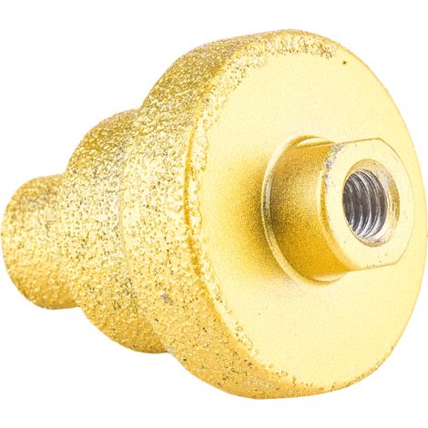 Foret diamanté à noyau, élargisseur de trous brasé multicouche, 20-35-50 mm, alésoir étagé en forme de pagode pour marbre, granit, quartz, pierre reconstituée, carrelage et béton - Utilisation à sec o (1/5)