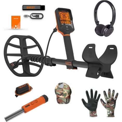 Quest metal detector Q35 3 frequenze di ricerca (Expert pack)