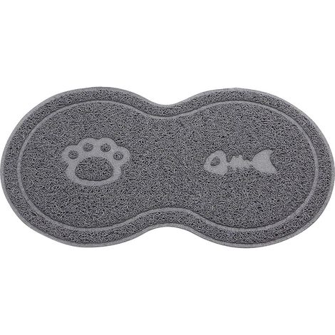 8 Tapis en forme de 8 pour bols chat chien, assiette nourriture eau PVC, plateau repas animal domestique