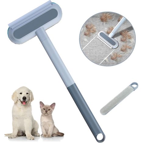 Katzenhaarentferner - 43 x 18,5 cm - Tierhaarentferner - Haustierhaarentferner - Griff für Hunde- und Katzenhaare - Fusselbürste für Tierhaare - Geeignet für Sofa, Bett, Teppich und Kratzbaum (1/5)