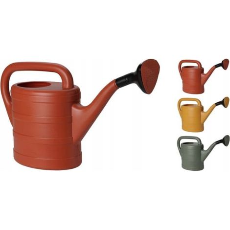 Regadera de jardín para regar flores, de plástico, 5 litros.