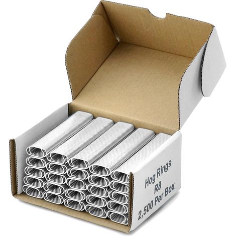 2500 pièces anneaux galvanisés pour clôture animale Cages Coussins de voiture (1/5)