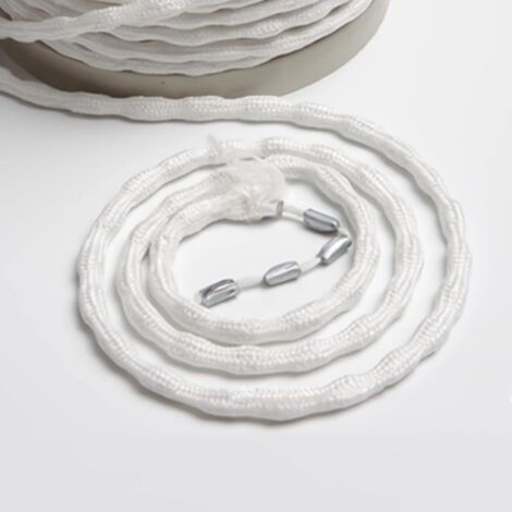 BUNTHAUS 100 g Bleifaden für Vorhänge, 5 m Bleiband, Bleigewicht für Vorhänge, verschiedene Gewichte, für Vorhänge, Duschvorhang, Tischdecke, Badematte, Moskitonetz (20 g/m) (1/4)