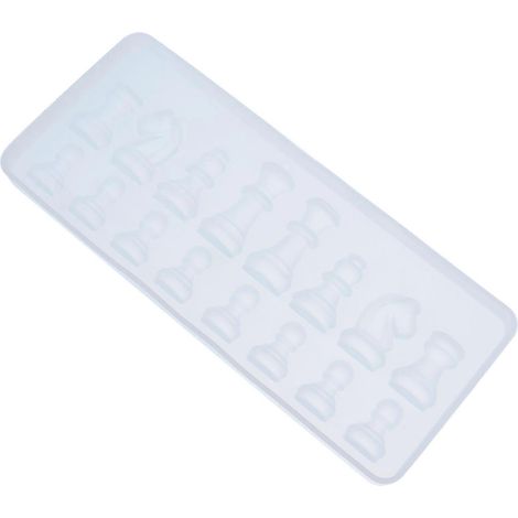 Moule à chocolat en silicone en forme d'échecs, pour la cuisson en cuisine (1 pièce) (1/5)