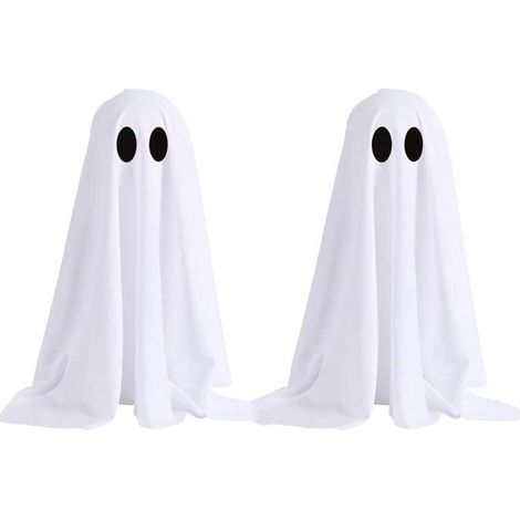 Lot de 2 guirlandes lumineuses fantômes effrayantes pour décorations d'Halloween en intérieur (1/5)